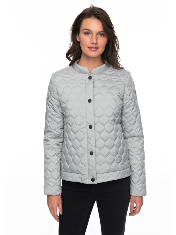 roxy, Funky Spirit - Gesteppte Jacke für Frauen, WROUGHT IRON (sjr0) 0 Funky Spirit - Gesteppte Jacke für Frauen Grau ERJJK03224 Roxy