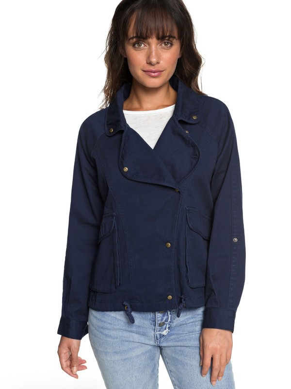 roxy, Perfect Spot - Veste militaire pour Femme, DRESS BLUES (btk0) 0 Perfect Spot - Veste militaire pour Femme Bleu ERJJK03225 Roxy