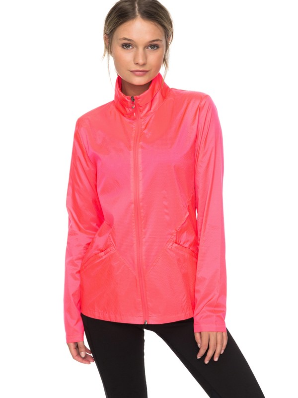 roxy, Spanish Guitar Zip Up Track Jacket, SMOCKING RED (mlj0) 0 Spanish Guitar Zip Up Track Jacket Pink ERJJK03228 Roxy