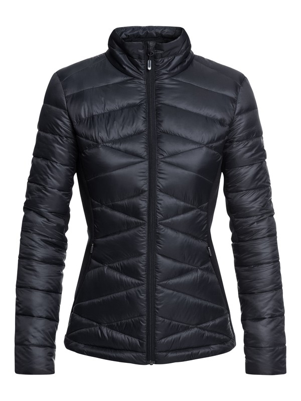 roxy, Neve - Veste chaude technique pour Femme, TRUE BLACK (kvj0) 0 Neve - Veste chaude technique pour Femme Noir ERJJK03243 Roxy