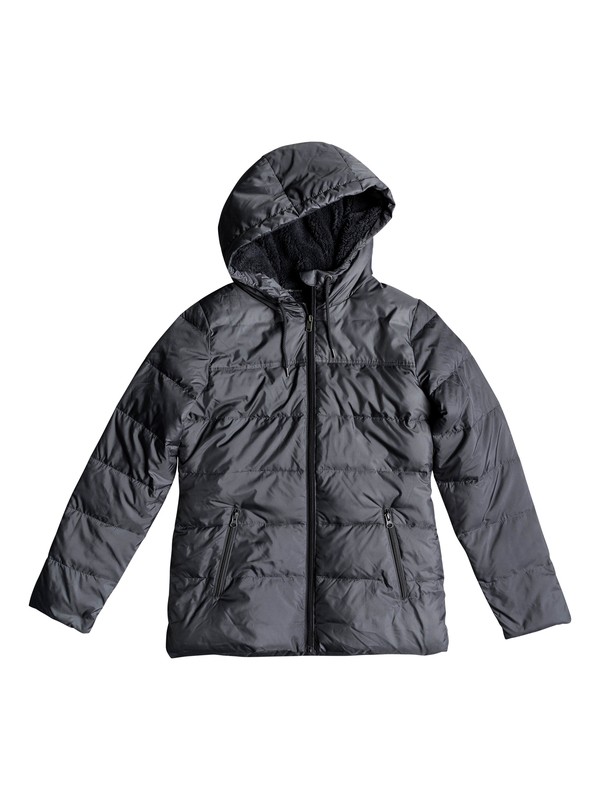 roxy, Harbor Days - Wasserabweisende Steppjacke mit Kapuze für Frauen, TURBULENCE (kym0) 0 Harbor Days - Wasserabweisende Steppjacke mit Kapuze für Frauen Schwarz ERJJK03254 Roxy