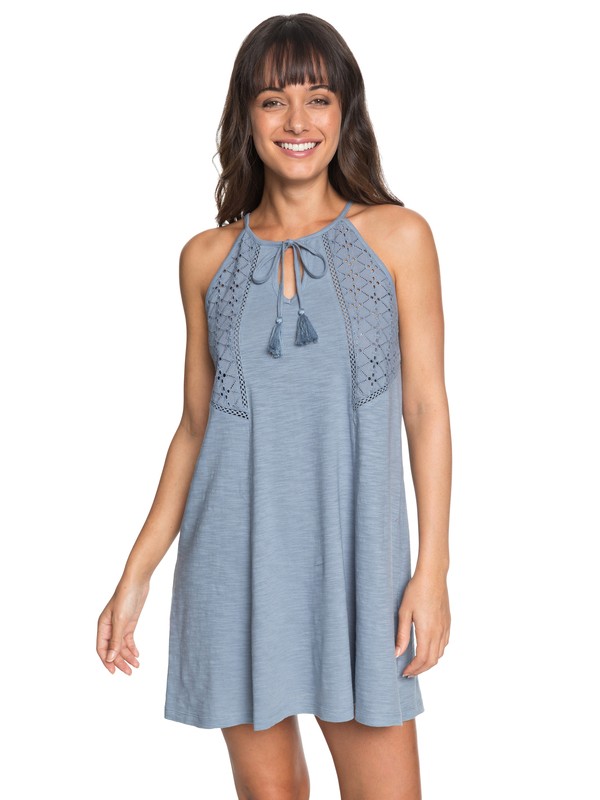 roxy, Enchanted Island - Robe à bretelles, BLUE SHADOW (bkq0) 0 Enchanted Island - Robe à bretelles Bleu ERJKD03164 Roxy