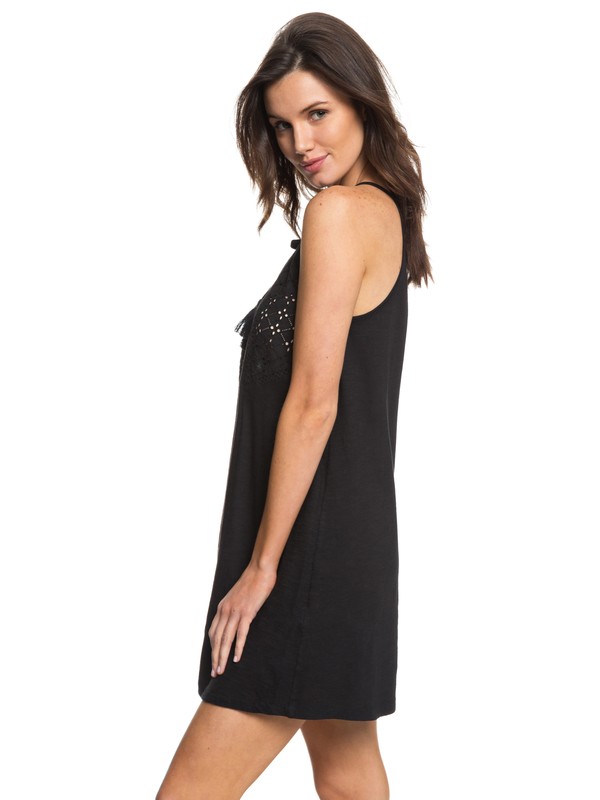 roxy, Enchanted Island - Riemchenkleid, ANTHRACITE (kvj0) 0 Enchanted Island - Riemchenkleid Schwarz ERJKD03164 Roxy