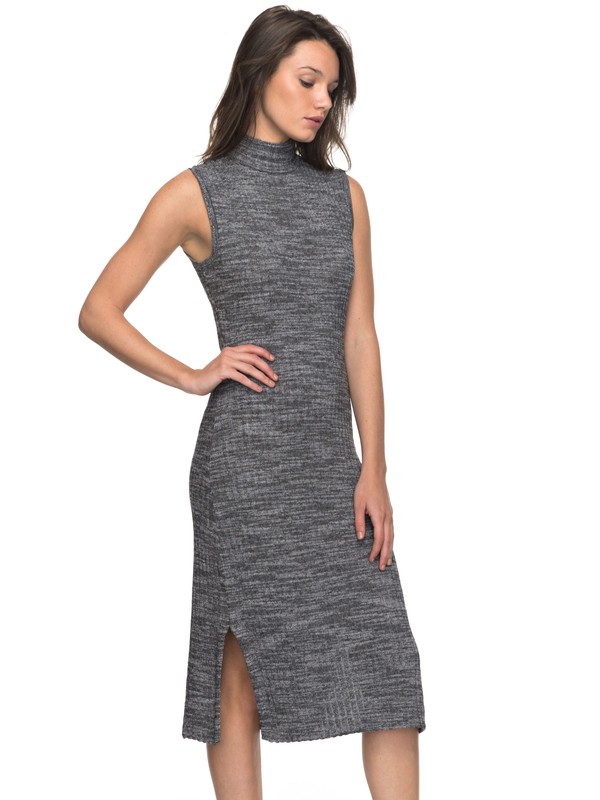roxy, Hello Fall Sleeveless Bodycon Dress, ANTHRACITE (kvj0) 0 Hello Fall Sleeveless Bodycon Dress Black ERJKD03177 Roxy
