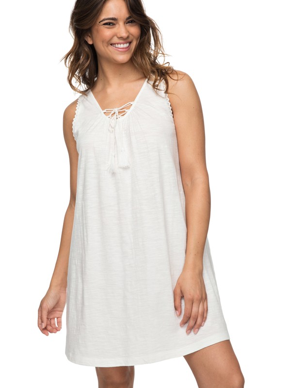 roxy, Aguila Tank Dress, MARSHMALLOW (wbt0) 0 Aguila Tank Dress White ERJKD03181 Roxy