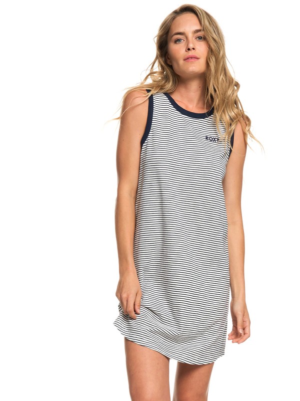 roxy, Love Sun Tank Dress, DRESS BLUE COSY STRIPES (btk3) 0 Love Sun Tank Dress Blue ERJKD03235 Roxy