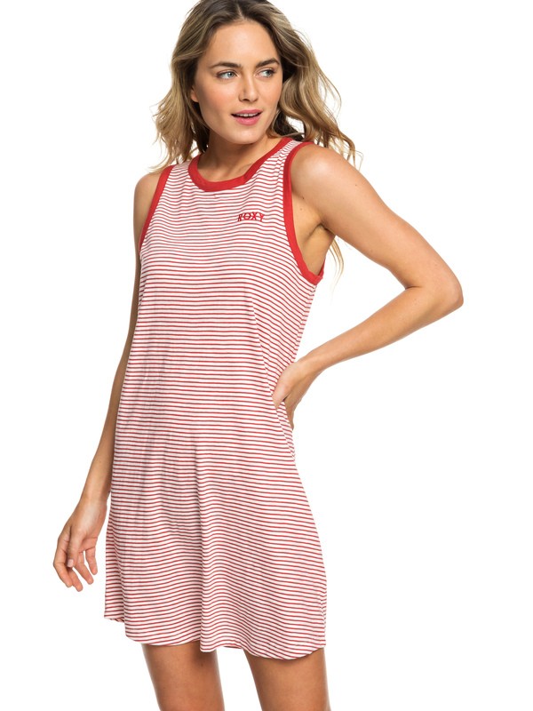 roxy, Love Sun Tank Dress, AMERICAN BEAUTY COSY STRIPES (rpy3) 0 Love Sun Tank Dress Red ERJKD03235 Roxy