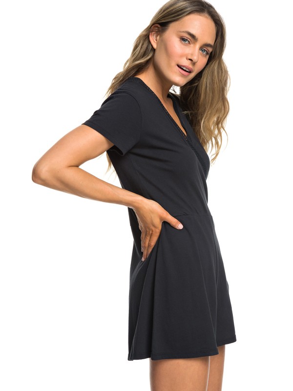 roxy, Travel Dream - Combishort manches courtes pour Femme, TRUE BLACK (kvj0) 0 Travel Dream - Combishort manches courtes pour Femme Noir ERJKD03245 Roxy