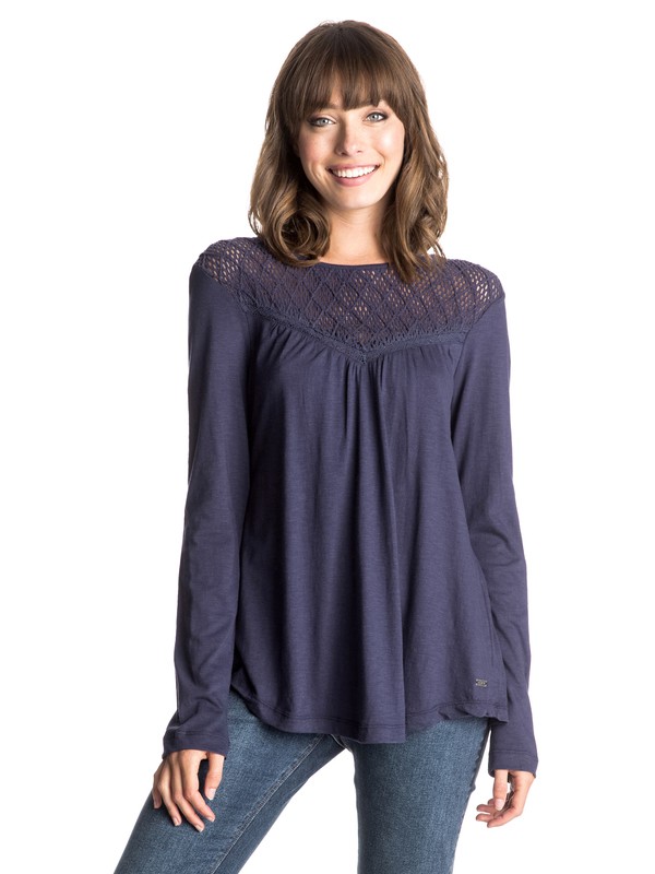 roxy, Floridays Long Sleeve Top, ECLIPSE (btc0) 0 Floridays Long Sleeve Top ERJKT03061 Roxy