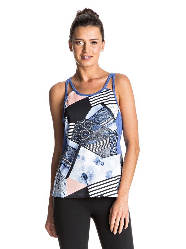 roxy, Ozalee Tank, GEO MIX 40 COMBO TRUE BLACK FL (kvj6) 0 Ozalee Tank ERJKT03129 Roxy