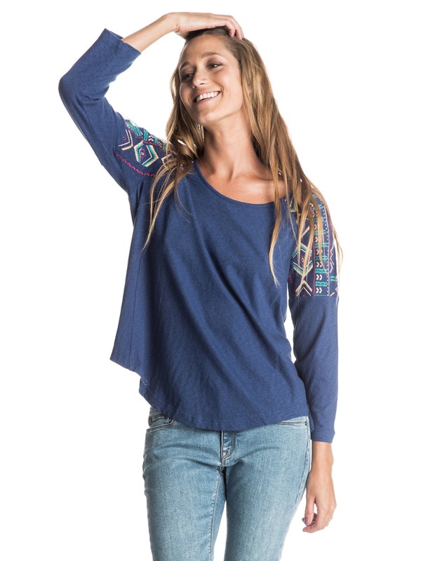 Tell Me Why Raglan - 3/4 Sleeve Top ERJKT03159 0 Tell Me Why Top ERJKT03159 Roxy