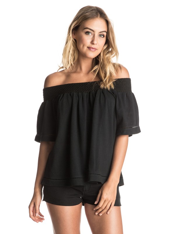 Hey Tonight - Short Sleeve Top ERJKT03210 0 Hey Tonight Off the Shoulder Top ERJKT03210 Roxy