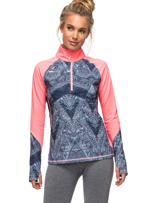 roxy, Keep It Warm Technical Long Sleeve Top, PEACOT AVOYA (btn6) 0 Keep It Warm Technical Long Sleeve Top ERJKT03272 Roxy