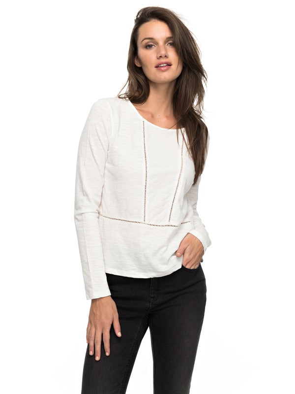 roxy, We Make Together - Long Sleeve Top, MARSHMELLOW (wbt0) 0 We Make Together - Long Sleeve Top White ERJKT03283 Roxy