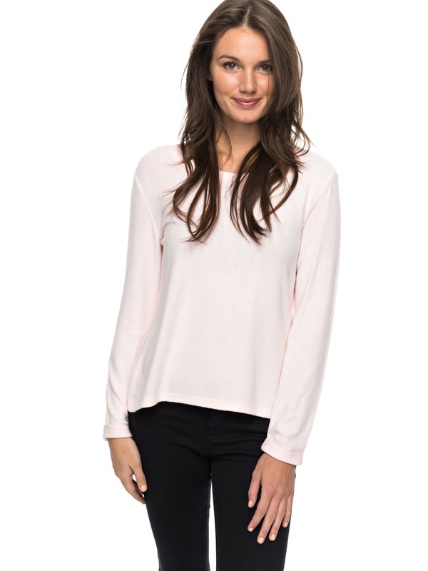 roxy, Sea Skipper Long Sleeve Cozy Lounge Top, PALE DOGWOOD HEATHER (ndsh) 0 Sea Skipper Long Sleeve Cozy Lounge Top Orange ERJKT03290 Roxy