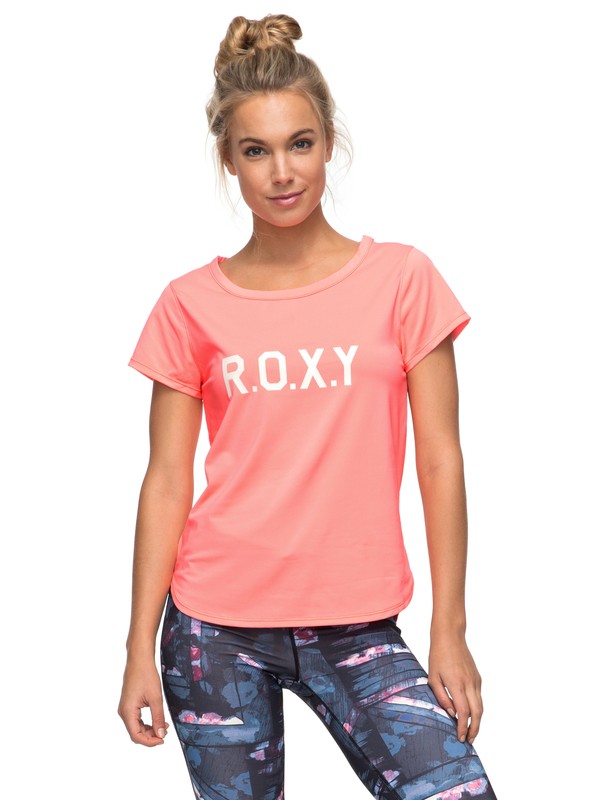 roxy, Shiny Way - Funktionelles T-Shirt für Frauen, LADY PINK (mcz0) 0 Shiny Way - Funktionelles T-Shirt für Frauen Rosa ERJKT03297 Roxy
