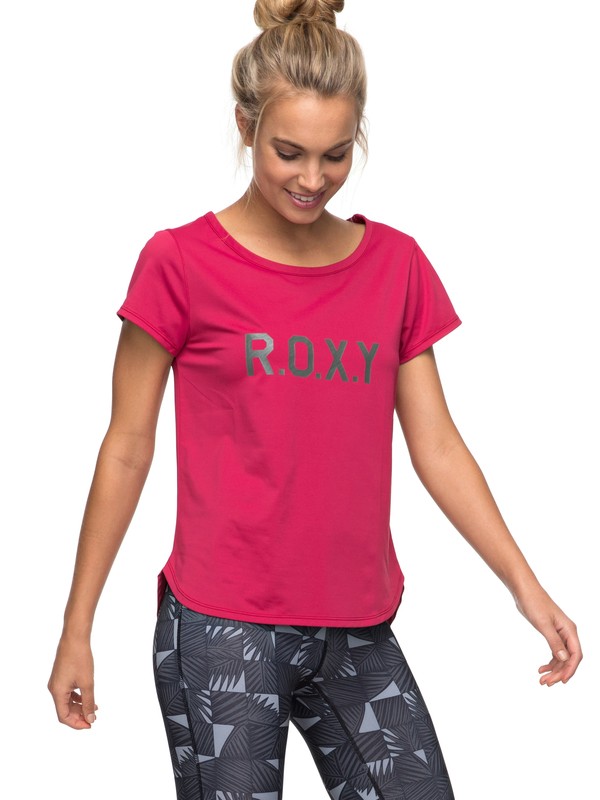 roxy, Shiny Way - Funktionelles T-Shirt für Frauen, RED BUD (mqg0) 0 Shiny Way - Funktionelles T-Shirt für Frauen Rosa ERJKT03297 Roxy