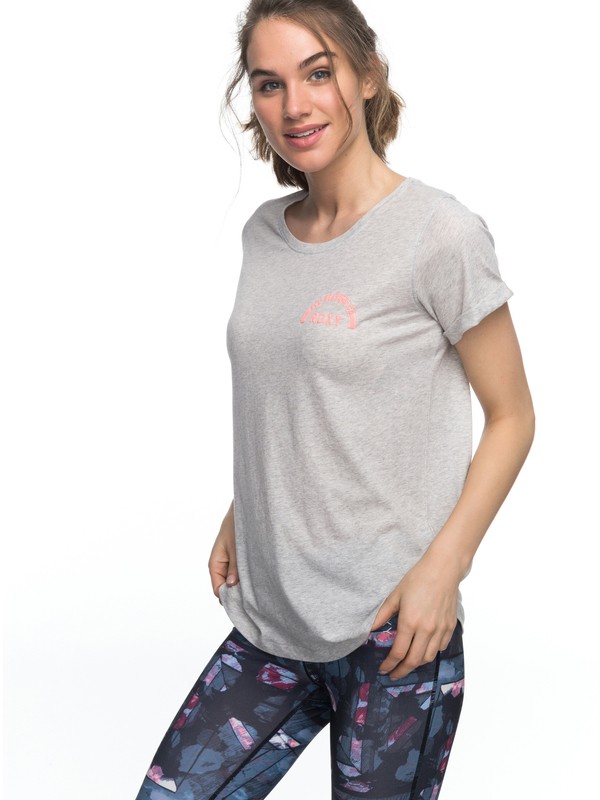 roxy, Electric Feel C - Maglietta, HERITAGE HEATHER (sgrh) 0 Electric Feel C - Maglietta Gray ERJKT03313 Roxy