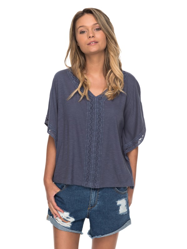 roxy, Chasing The Sun Poncho Top, NIGHTSHADOW BLUE (bpt0) 0 Chasing The Sun Poncho Top ERJKT03335 Roxy