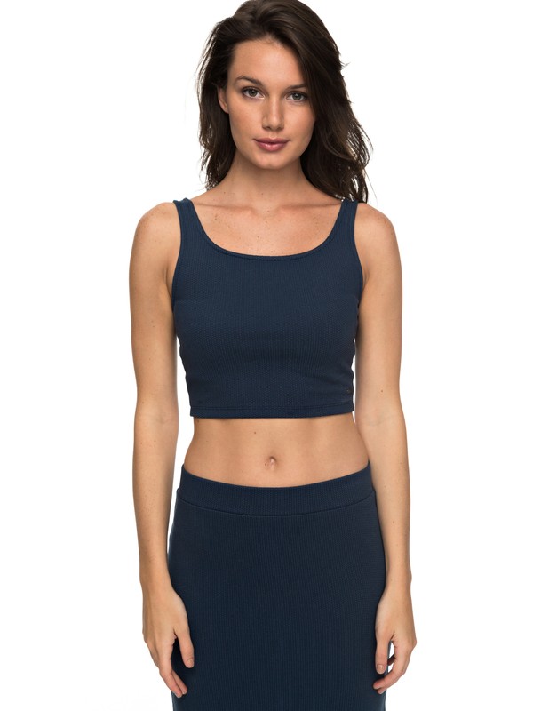 roxy, Grenadin Island - Riemchen-Crop Top, DRESS BLUES (btk0) 0 Grenadin Island - Riemchen-Crop Top Blau ERJKT03353 Roxy