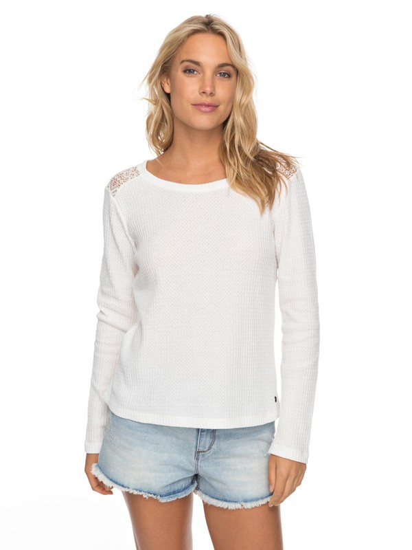 roxy, Break Master - Long Sleeve Top for Women, MARSHMALLOW (wbt0) 0 Break Master - Long Sleeve Top for Women White ERJKT03364 Roxy