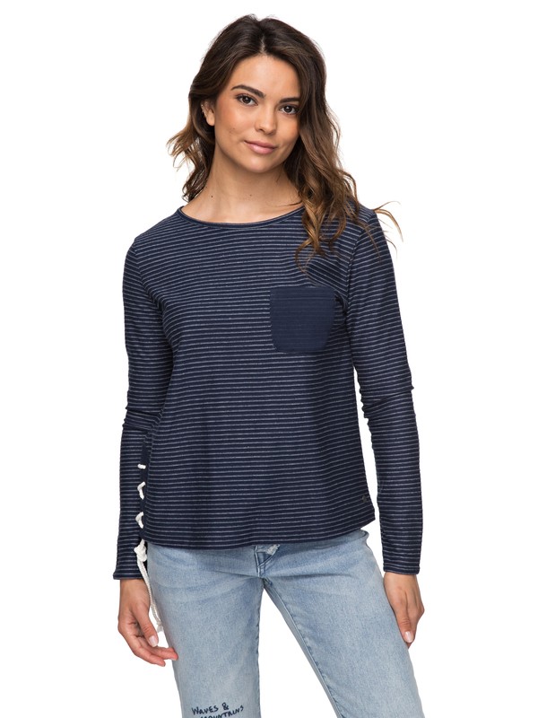 roxy, Slice Of Heaven Long Sleeve Top, DRESS BLUES (btk0) 0 Slice Of Heaven Long Sleeve Top ERJKT03366 Roxy