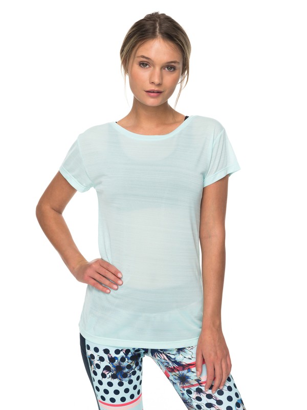 roxy, Dakota Dreaming - Technical T-Shirt for Women, BLUE LIGHT (bek0) 0 Dakota Dreaming - Technical T-Shirt for Women Blue ERJKT03390 Roxy