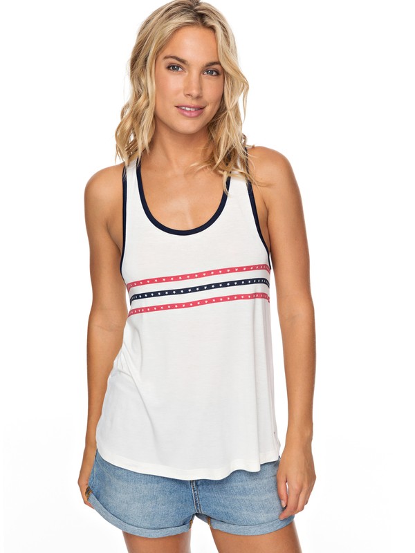 roxy, Window Rock Tank Top, MARSHMALLOW (wbt0) 0 Window Rock Tank Top White ERJKT03428 Roxy