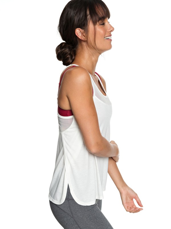 roxy, Meaning Of Soul - Débardeur de sport pour Femme, MARSHMALLOW (wbt0) 0 Meaning Of Soul - Débardeur de sport pour Femme Blanc ERJKT03441 Roxy