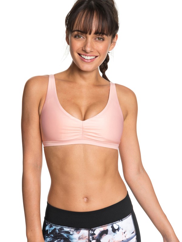 roxy, Envy Bra - Brassière de sport pour Femme, CORAL CLOUD (mfn0) 0 Envy Bra - Brassière de sport pour Femme Rose ERJKT03452 Roxy