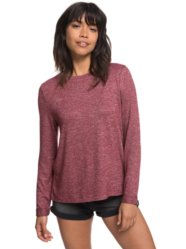 roxy, Camiseta Manga Larga Chasing You, TAWNY PORT HEATHER (rsph) 0 Camiseta Manga Larga Chasing You Rojo ERJKT03468 Roxy
