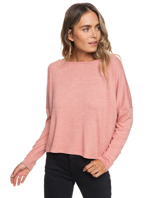 roxy, Your Time Long Sleeve Top, DESERT SAND HEATHER (mkth) 0 Your Time Long Sleeve Top Pink ERJKT03487 Roxy