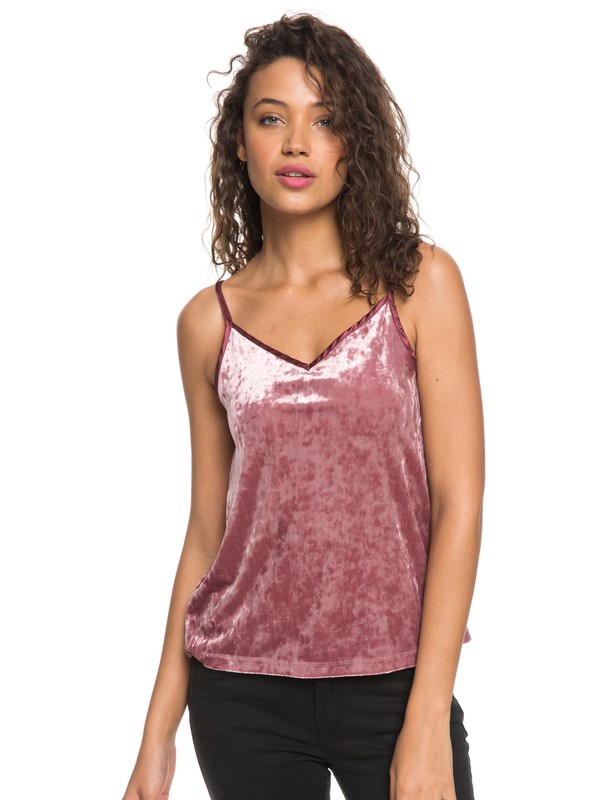 roxy, You Are Pretty Strappy Velvet Top, OXBLOOD RED (rre0) 0 You Are Pretty Strappy Velvet Top Red ERJKT03495 Roxy