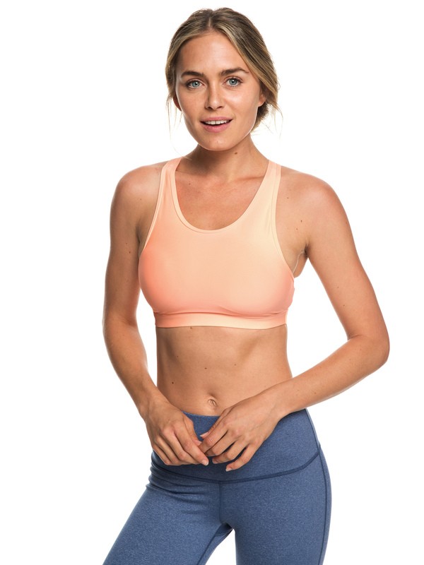roxy, Lets Dance - Brassière de sport pour Femme, SOUFFLE (mfg0) 0 Lets Dance - Brassière de sport pour Femme Rose ERJKT03502 Roxy