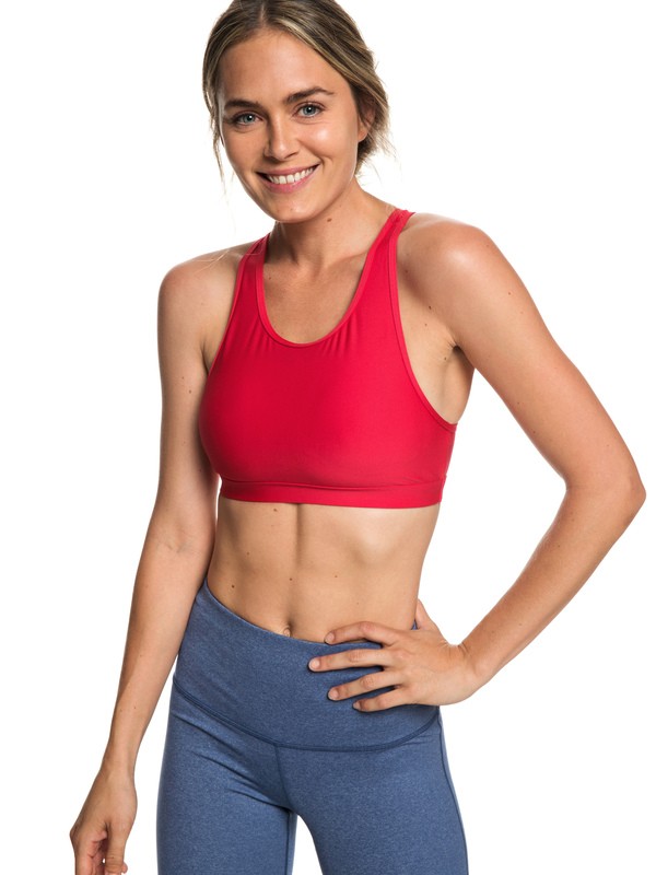 roxy, Lets Dance - Brassière de sport pour Femme, BARBERRY (mpt0) 0 Lets Dance - Brassière de sport pour Femme Rose ERJKT03502 Roxy