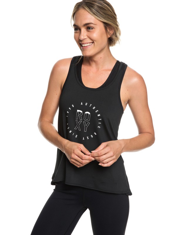 roxy, Last Dance - Débardeur de sport pour Femme, TRUE BLACK (kvj0) 0 Last Dance - Débardeur de sport pour Femme Noir ERJKT03504 Roxy