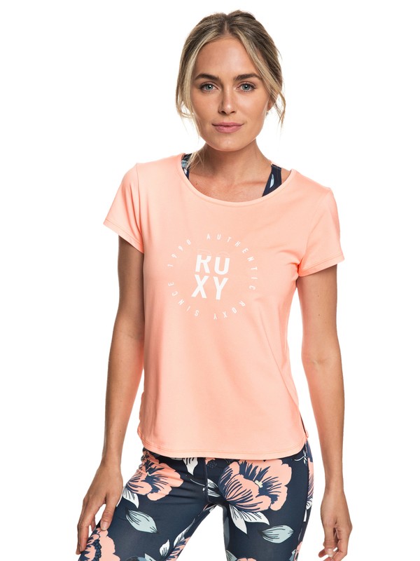 roxy, Last Dance - T-shirt de sport pour Femme, SOUFFLE (mfg0) 0 Last Dance - T-shirt de sport pour Femme Rose ERJKT03507 Roxy