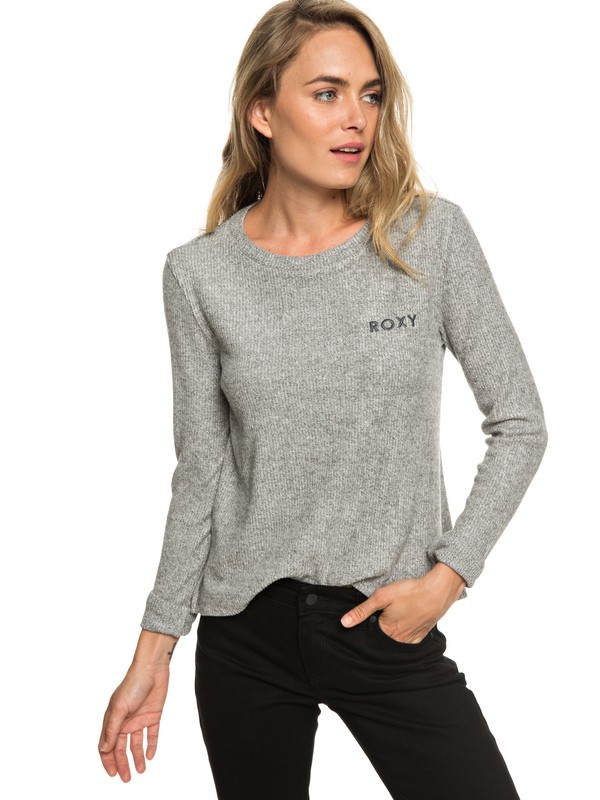 roxy, Sea Skipper Long Sleeve Top, HERITAGE HEATHER (sgrh) 0 Sea Skipper Long Sleeve Top Grey ERJKT03539 Roxy