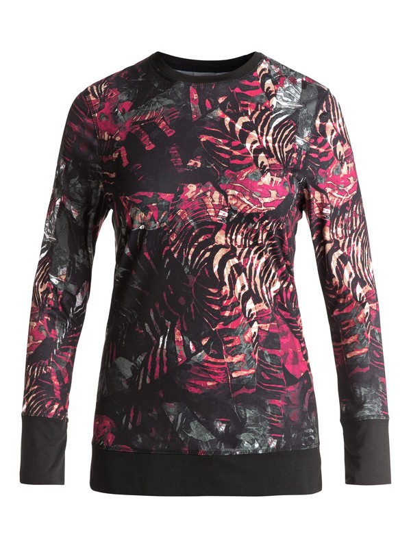 roxy, Daybreak Technical Long Sleeve Base Layer, FOUR LEAF CLOVER_ZEBRATREE (gph3) 0 Daybreak Technical Long Sleeve Base Layer Green ERJLW03000 Roxy