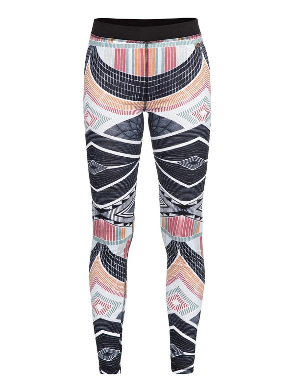 roxy, Daybreak Bottom Technical Base Layer Leggings, TRUE BLACK_POP SNOW LINES (kvj7) 0 Daybreak Bottom Technical Base Layer Leggings Black ERJLW03001 Roxy