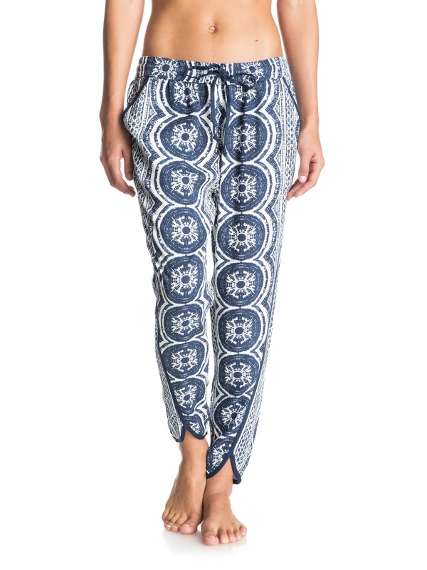 roxy, Skipping Stones Jogger Pants, KIKI DAZE BLUE PRINT (bsq6) 0 Skipping Stones Jogger Pants ERJNP03071 Roxy