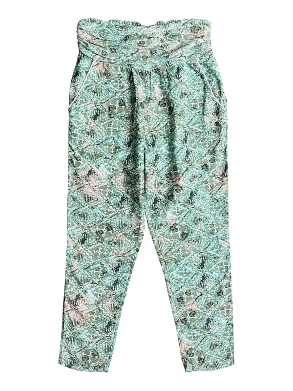 roxy, Ultra Violet Printed jogger Pants, RAW DIAMOND COMBO OIL GREEN (gld7) 0 Ultra Violet Printed jogger Pants ERJNP03093 Roxy