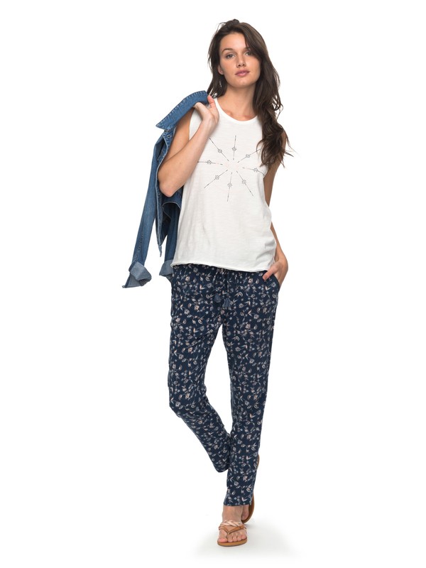 roxy, Bimini - Pantalón Playero, DRESS BLUES BEYOND WAY SMALL (btk9) 0 Bimini - Pantalón Playero Azul ERJNP03157 Roxy