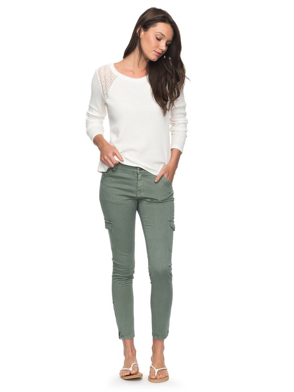 roxy, Baya Skinny Fit Cargo Pants, OLIVE (glw0) 0 Baya Skinny Fit Cargo Pants ERJNP03160 Roxy