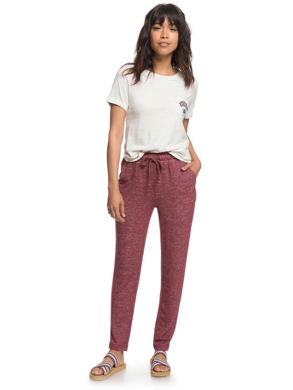 roxy, Breath A New Day Joggers, TAWNY PORT HEATHER (rsph) 0 Breath A New Day Joggers Red ERJNP03201 Roxy