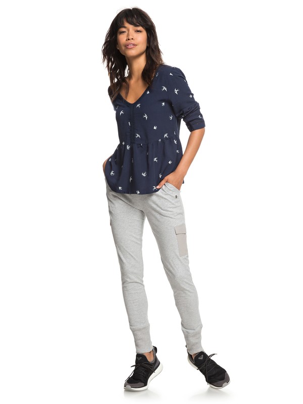 roxy, Beautiful Rhyme - Joggingbroek voor Dames, HERITAGE HEATHER (sgrh) 0 Beautiful Rhyme - Joggingbroek voor Dames Gray ERJNP03205 Roxy