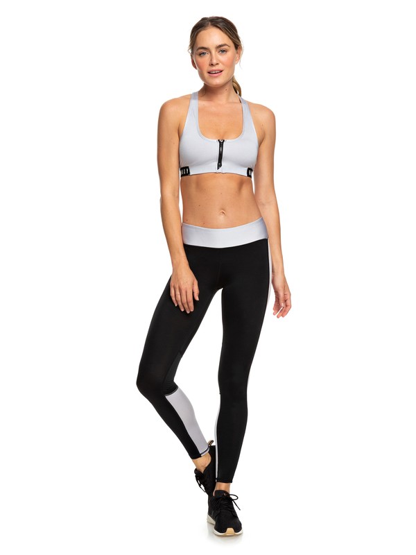 roxy, Spy Game - Legging de sport pour Femme, SILVER (slr0) 0 Spy Game - Legging de sport pour Femme Gris ERJNP03213 Roxy