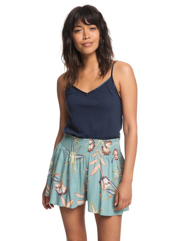 roxy, I Need Your Love Beach Shorts, TRELLIS BIRD FLOWER (bkw6) 0 I Need Your Love Beach Shorts Blue ERJNS03176 Roxy