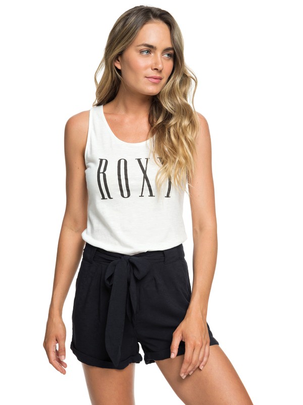 roxy, Life In A Love Tie-Front Shorts, TRUE BLACK (kvj0) 0 Life In A Love Tie-Front Shorts Black ERJNS03177 Roxy