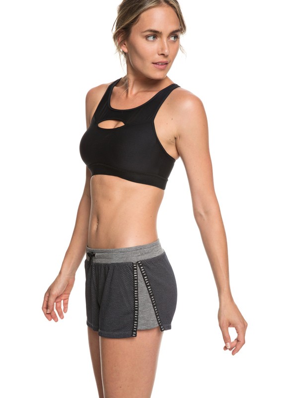 roxy, Cant Wait To Start 3" - Short de sport pour Femme, TRUE BLACK (kvj0) 0 Cant Wait To Start 3" - Short de sport pour Femme Noir ERJNS03195 Roxy
